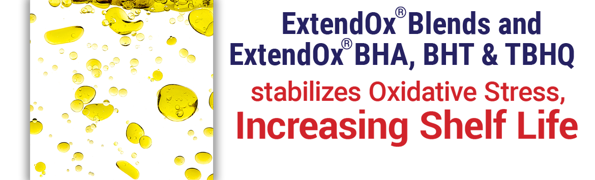 Extend-Ox stabilizes oxidative stress, increasing shelf life.